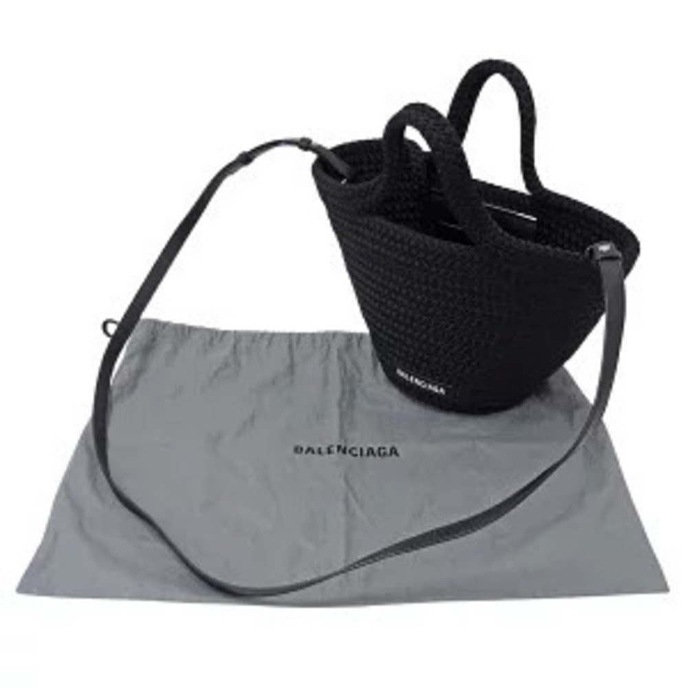 Balenciaga Bag Handbag Shoulder Ibiza Black Basket - Picture 7 of 8